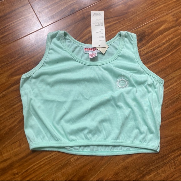 NWT New Vintage Energie by Currants Mint Sleeveless Boxy Crop Tank Top Size M - Picture 10 of 16